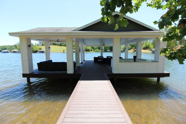 Trex Lava Rock on Dock at SML