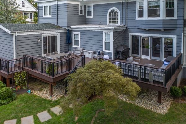 Trex Deck with Cocktail rail in South Orange