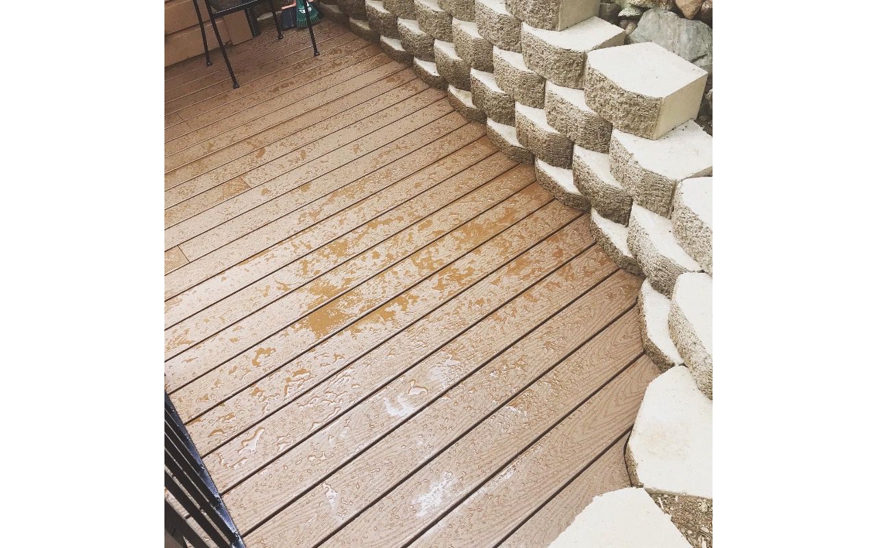 Prescott Arizona Custom Trex Deck Scribed into Block Saddle Trex