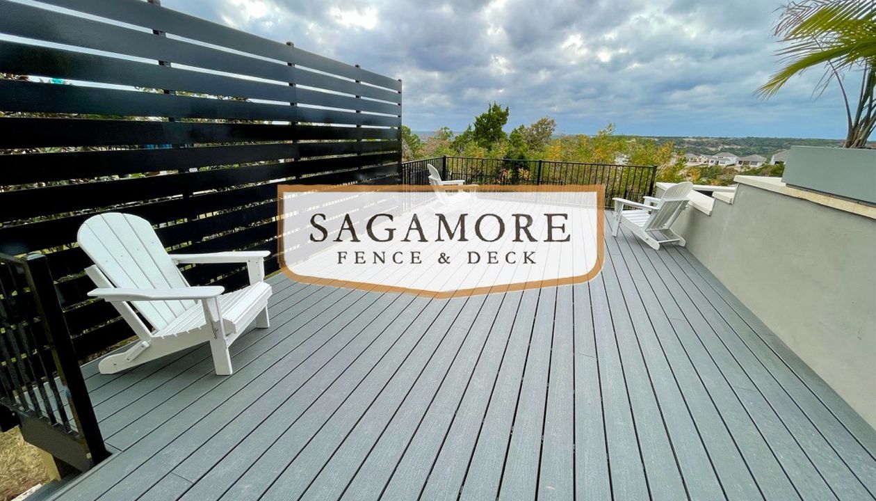 Trex Clamshell with Custom Steel Privacy Screening