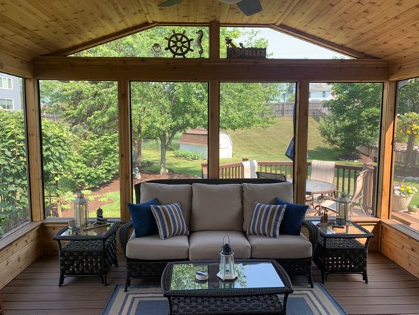 Trex Deck & Cedar Screen Room
