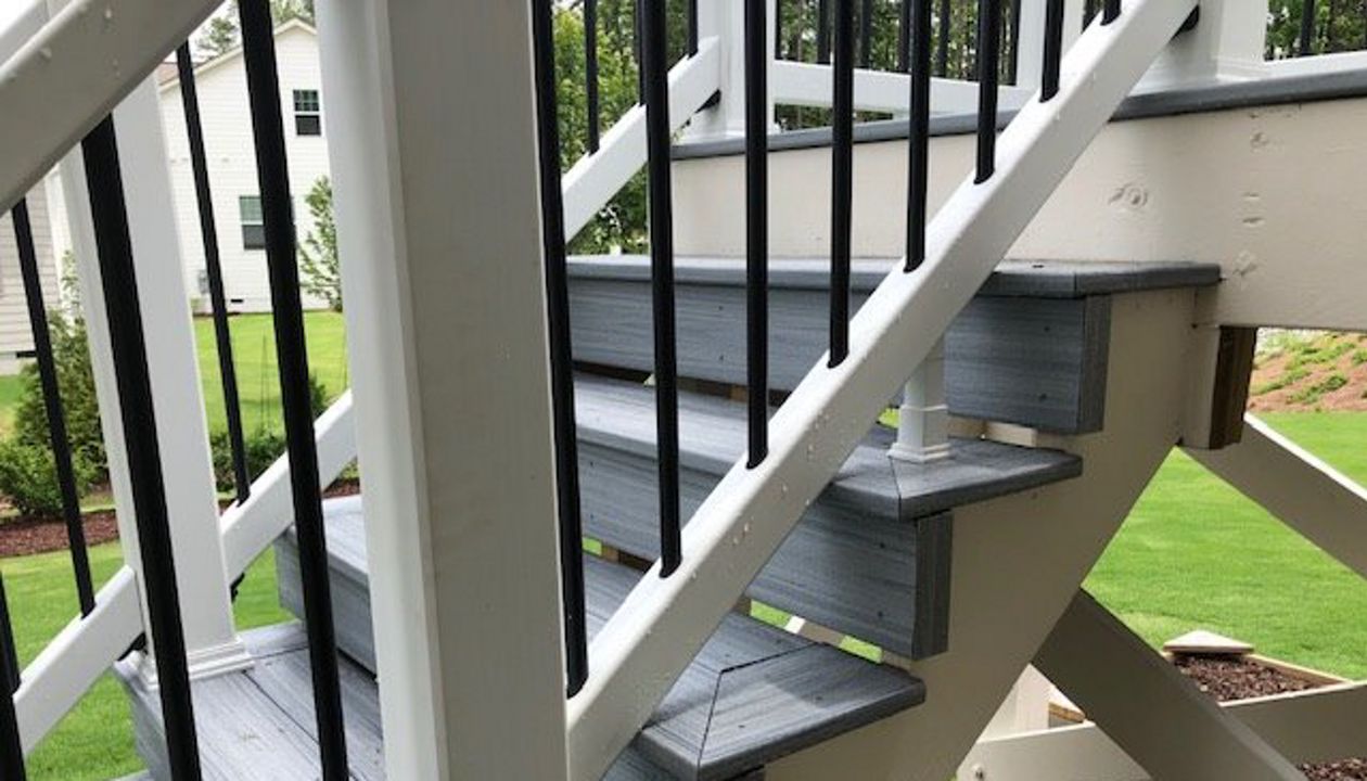 A picture frame finish on this stairs is the finishing touch the homeowner was asking for