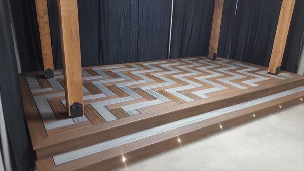 Custom Herringbone Home Show Display