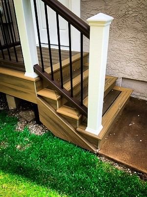 Trex Transcend Havana Gold Trex Transcend railing Trex Elevations framing