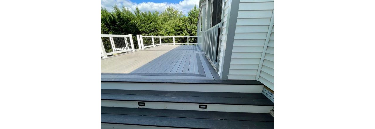 Trex Select Pebble Grey & Winchester Grey Two tone deck project