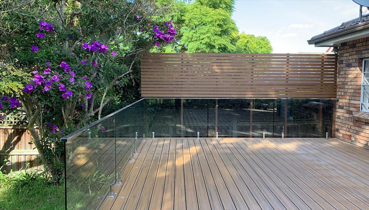 The owner wanted a privacy screen added to their deck to give it a more intimate feel