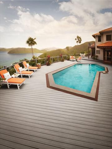 Trex deck designed & built by ProBuilt in St. John USVI