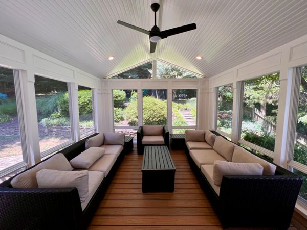 Porch With Windows Mitsubishi Air Conditioning