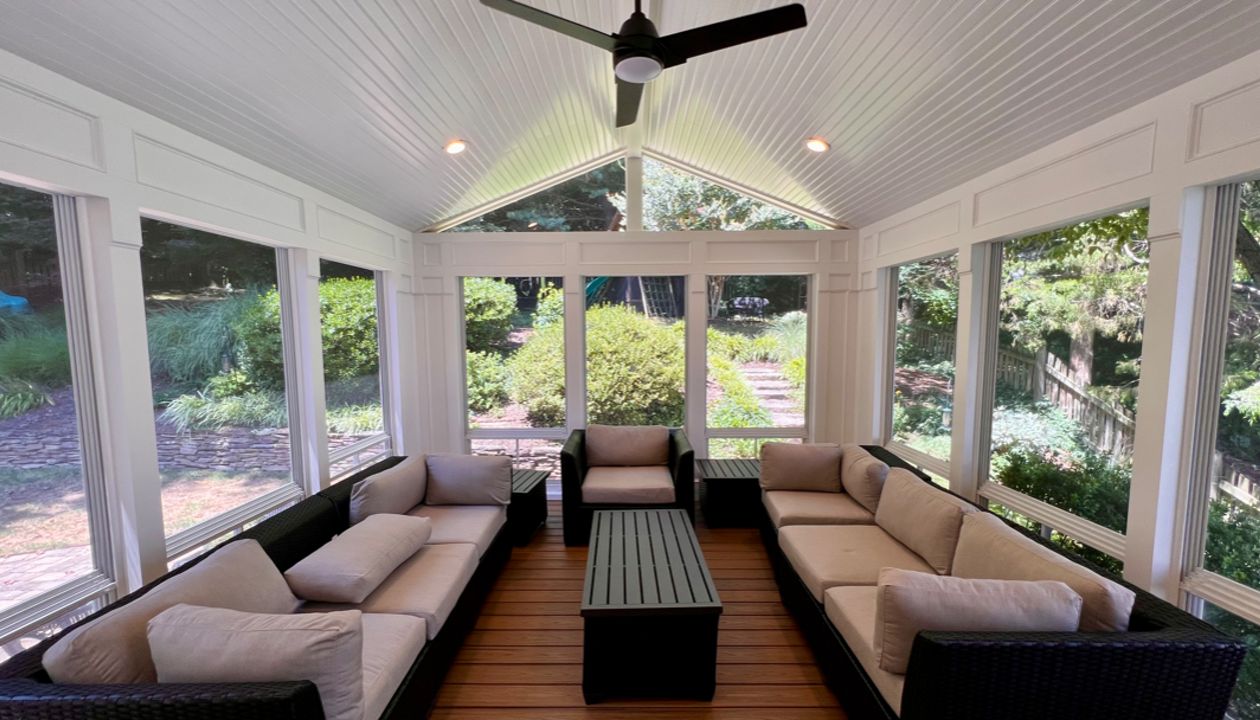 Porch With Windows Mitsubishi Air Conditioning