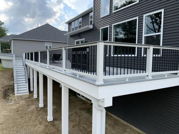 Long walk out deck with Foggy Wharf