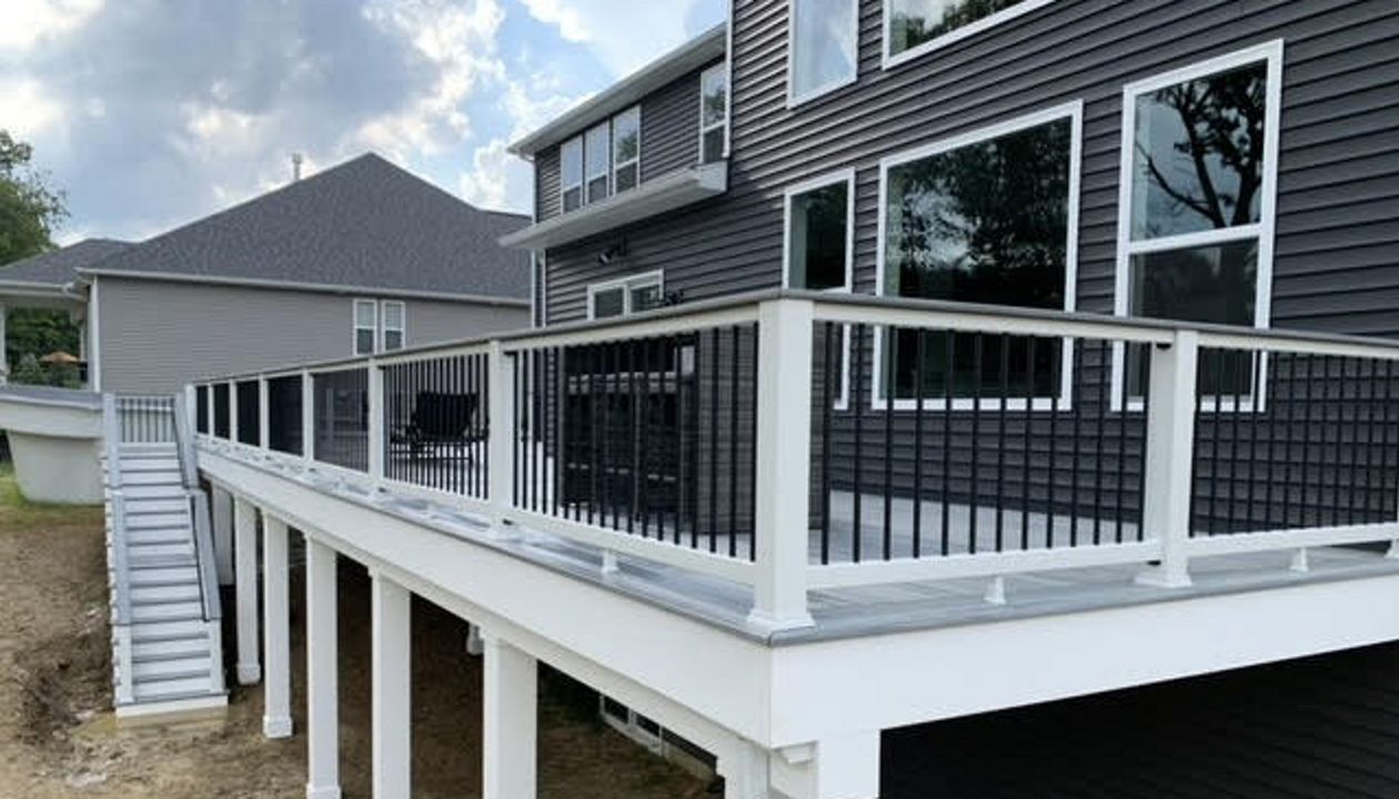 Long walk out deck with Foggy Wharf