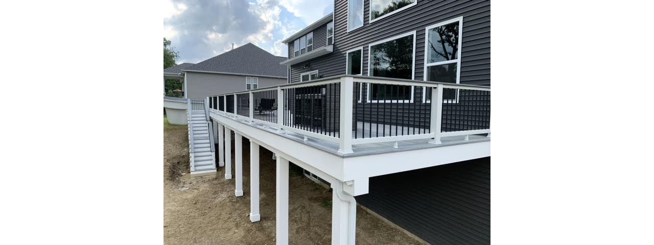 Long walk out deck with Foggy Wharf