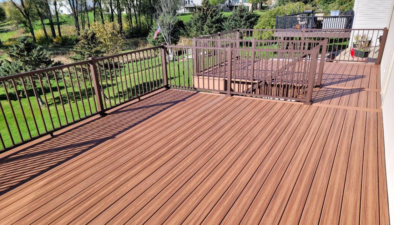 Transcend Tiki Torch w/ Bronze Signature Railings, Rochester MN