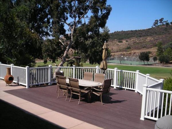 Trex Woodland Brown decking, Rancho Penasquitos, CA
