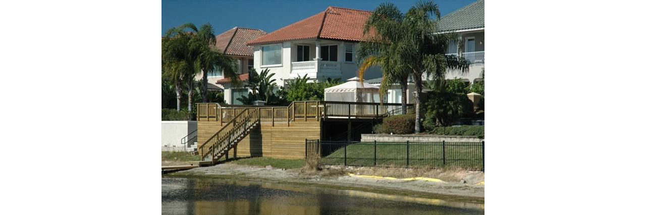 Large Lakefront Deck