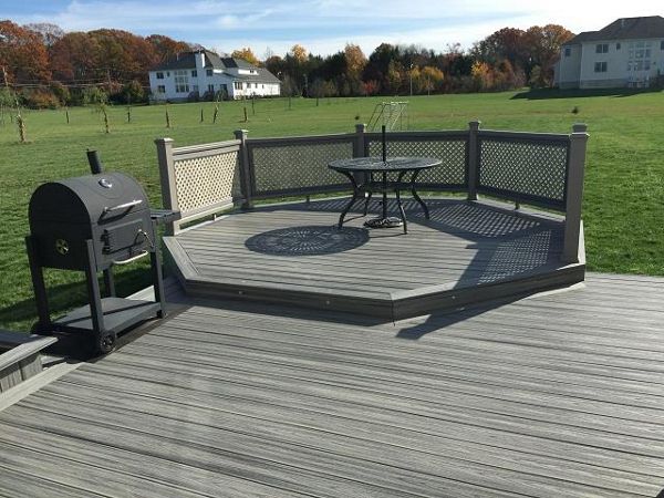 trex  transcends Island Mist custom railing