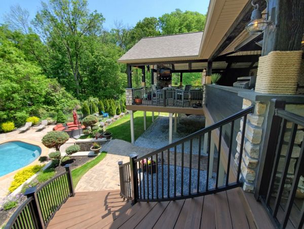 Custom Trex Enhance Naturals Toasted Sand Porch - Exton, PA