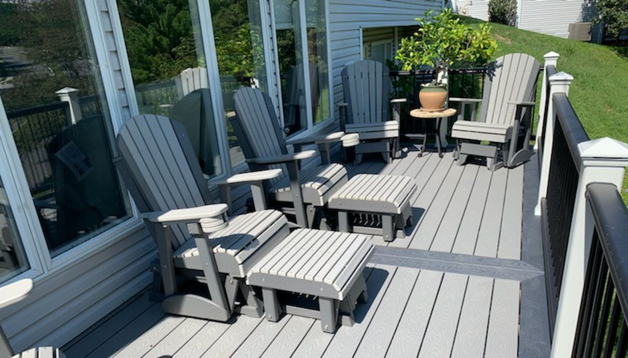 2 tone pebble grey fill with winchester grey perimeter/parting