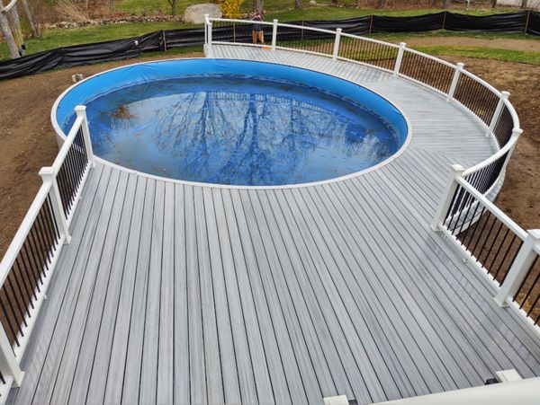 Foggy Wharf curved pool deck 2021