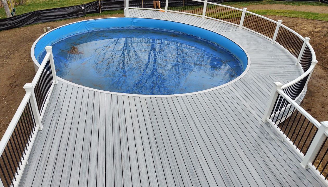 Foggy Wharf curved pool deck 2021