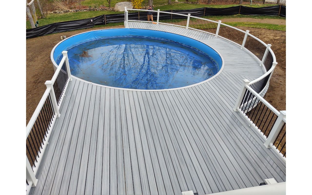 Foggy Wharf curved pool deck 2021