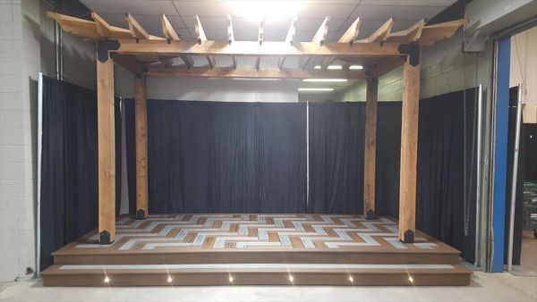 Custom Herringbone Home Show Display