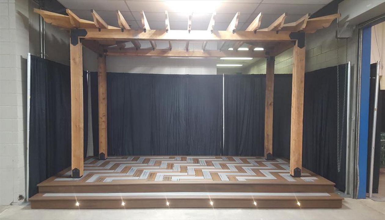 Custom Herringbone Home Show Display