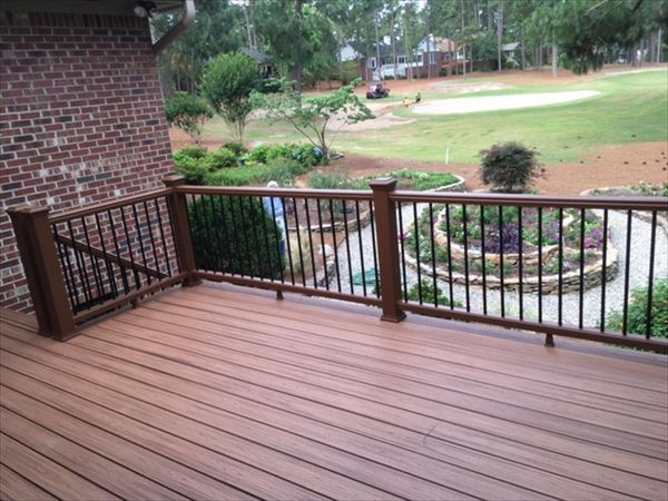 Black Aluminum balusters.