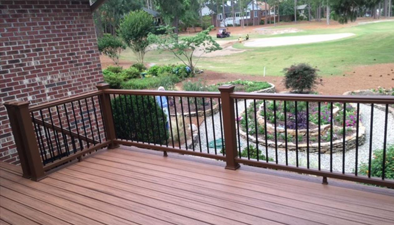 Black Aluminum balusters.