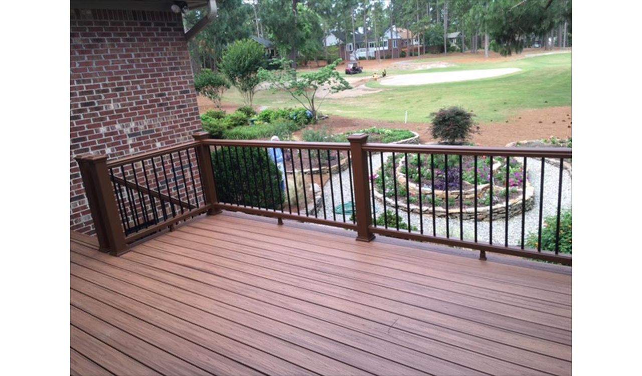 Black Aluminum balusters.