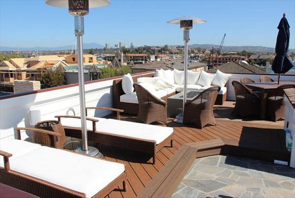 Newport Beach rooftop Trex deck
