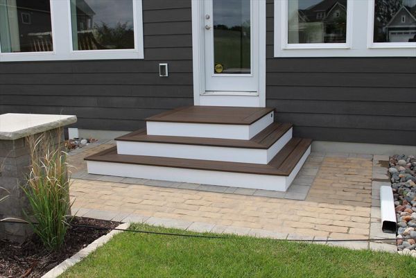 Trex decking in Spiced Rum - Maple Grove