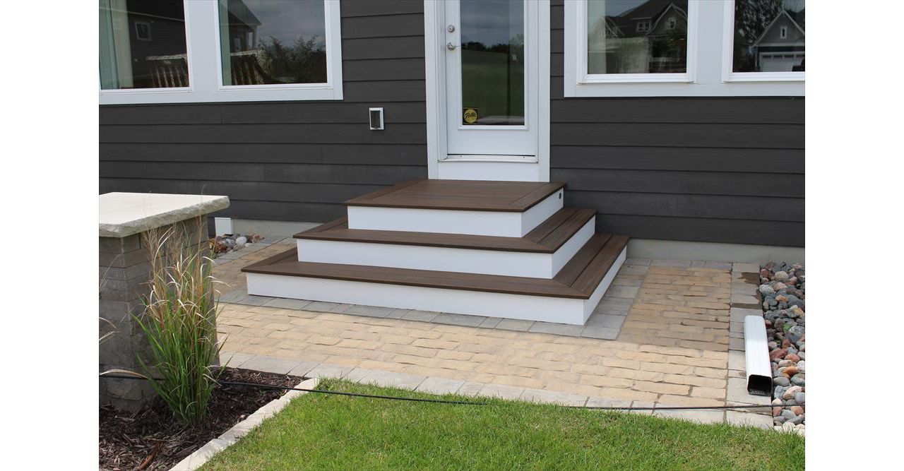 Trex decking in Spiced Rum - Maple Grove
