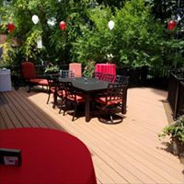 Tiki Torch and Lantern picture frame