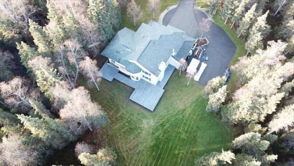 Aerial shot before completion