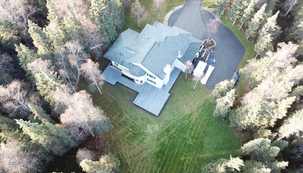 Aerial shot before completion