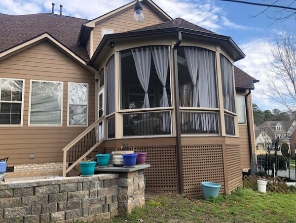 Trex Select Saddle with Woodland Brown picture frames in Cary, NC