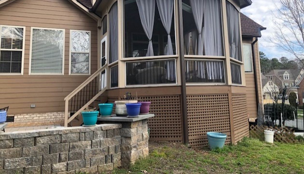 Trex Select Saddle with Woodland Brown picture frames in Cary, NC