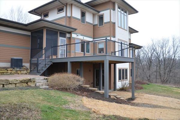 Custom Trex composite deck, Wisconsin