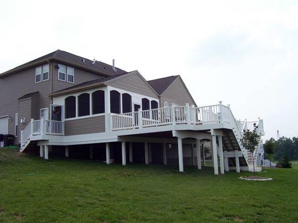 Trex decking with Screened in Porch in Winchester, VA