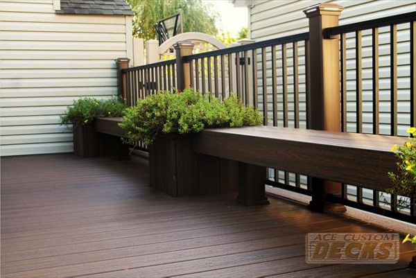 Trex Transcend Custom Spiced Rum Deck &amp; Lighted Reveal Rail