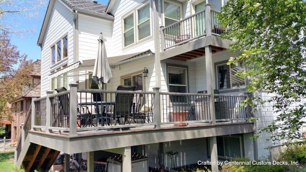 Trex Gravel Path Decking and Railing Highlands Ranch, CO