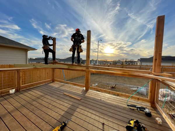 Trex Beach Dune with Custom railing and Screening in Progress