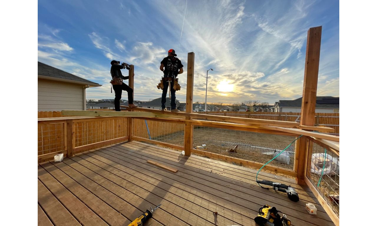Trex Beach Dune with Custom railing and Screening in Progress