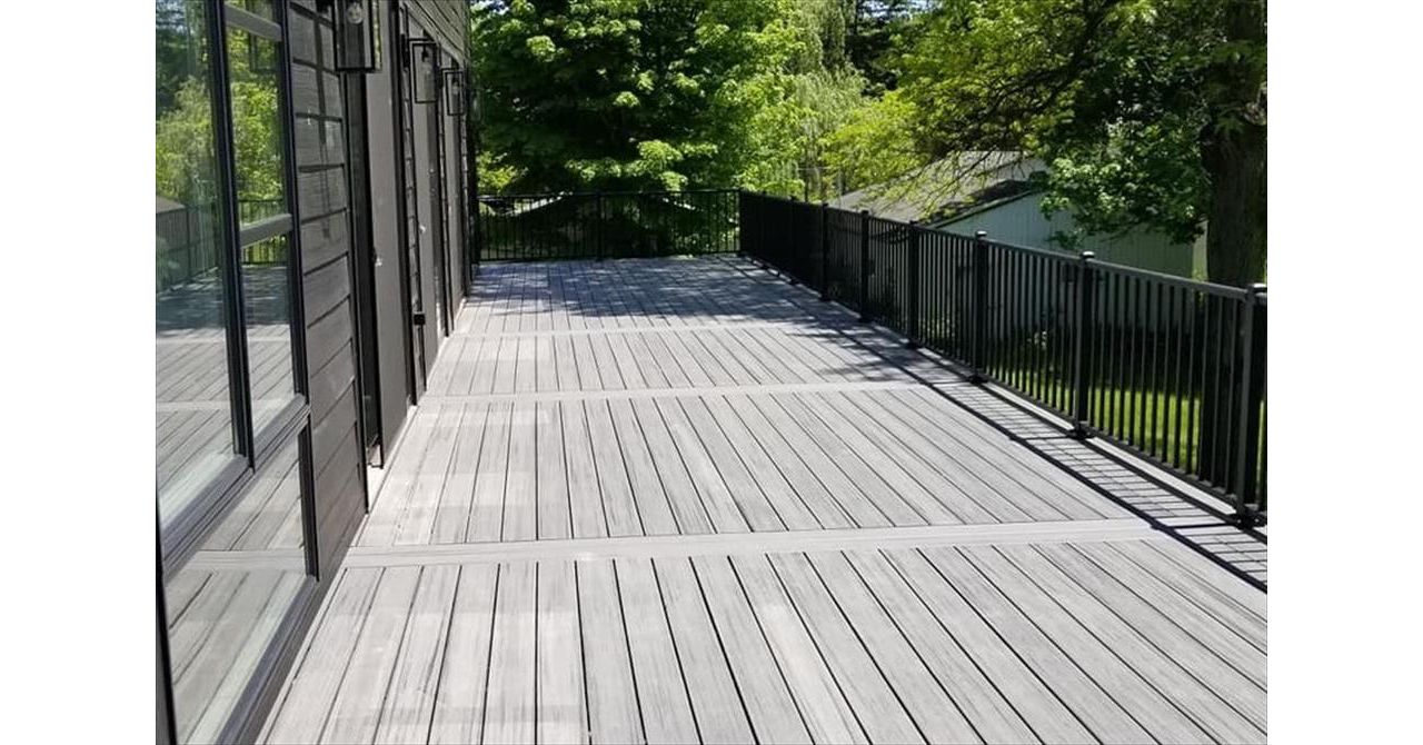 Trex custom composite deck.