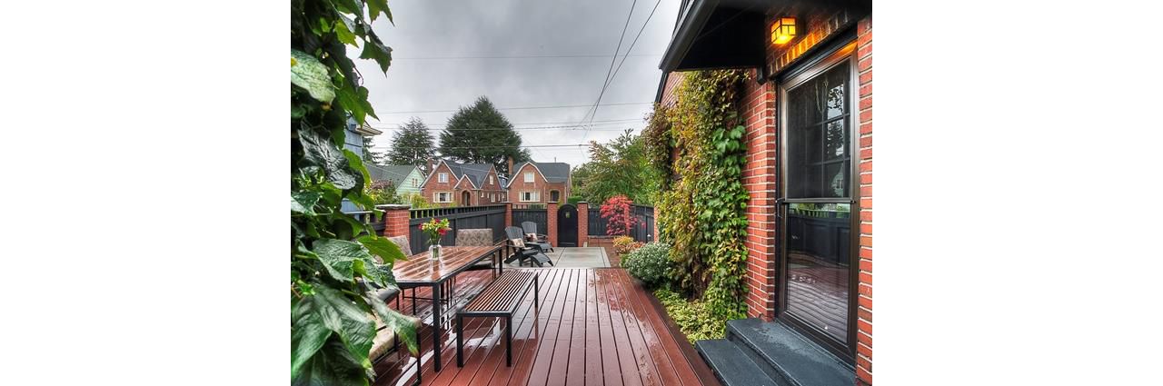 Trex deck in secluded space, Washington