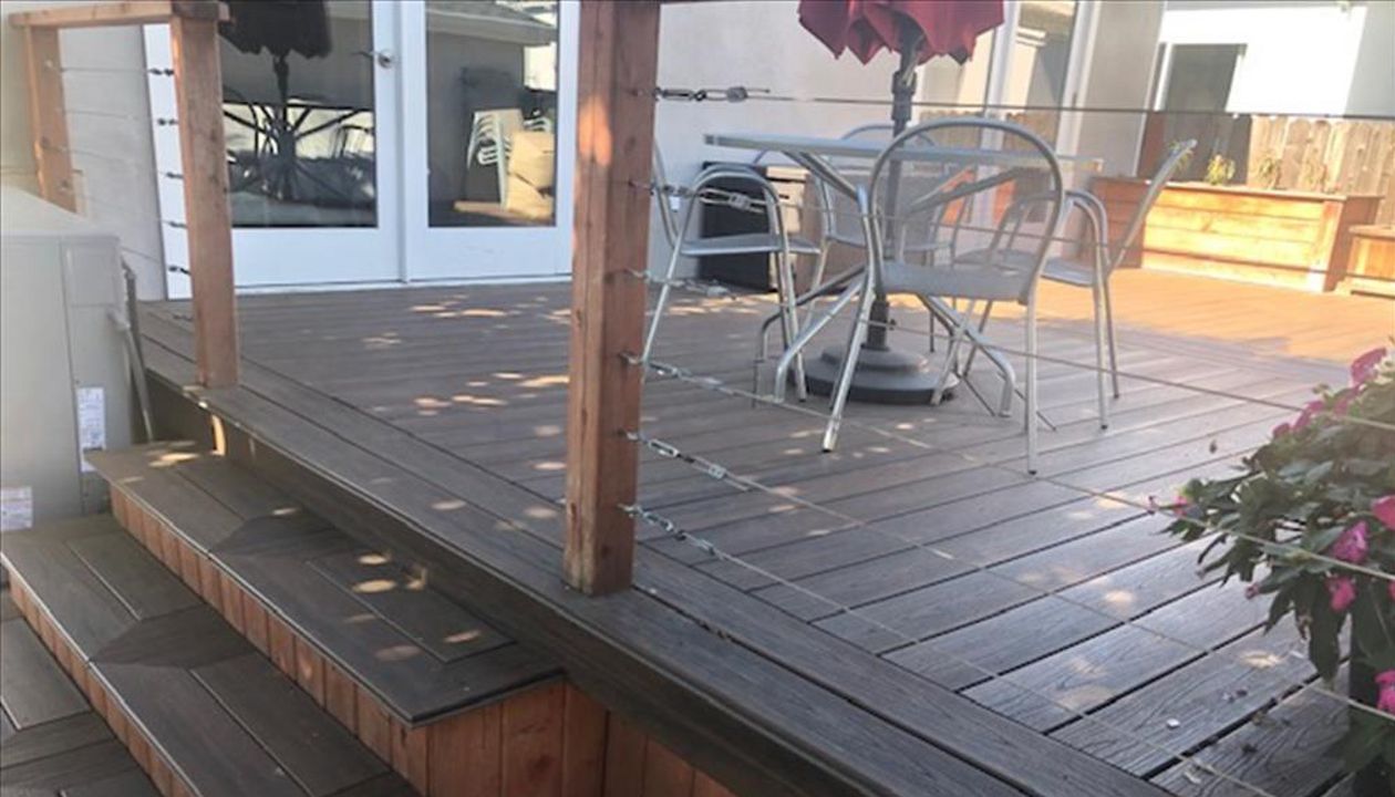 Trex decking and stairs