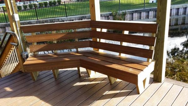 Trex Transcend Havana Gold Dock and Bench