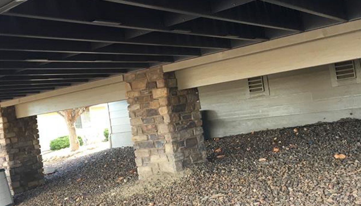 Trex metal deck framing uniform and straight