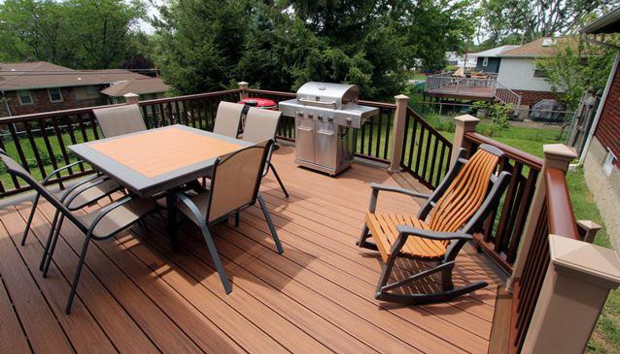 Trex Transcends decking and rail